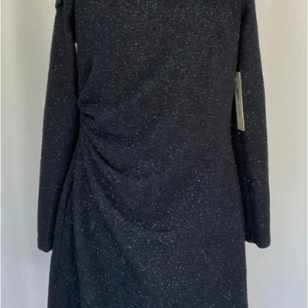 Elegant Black Long-Sleeve Dress
